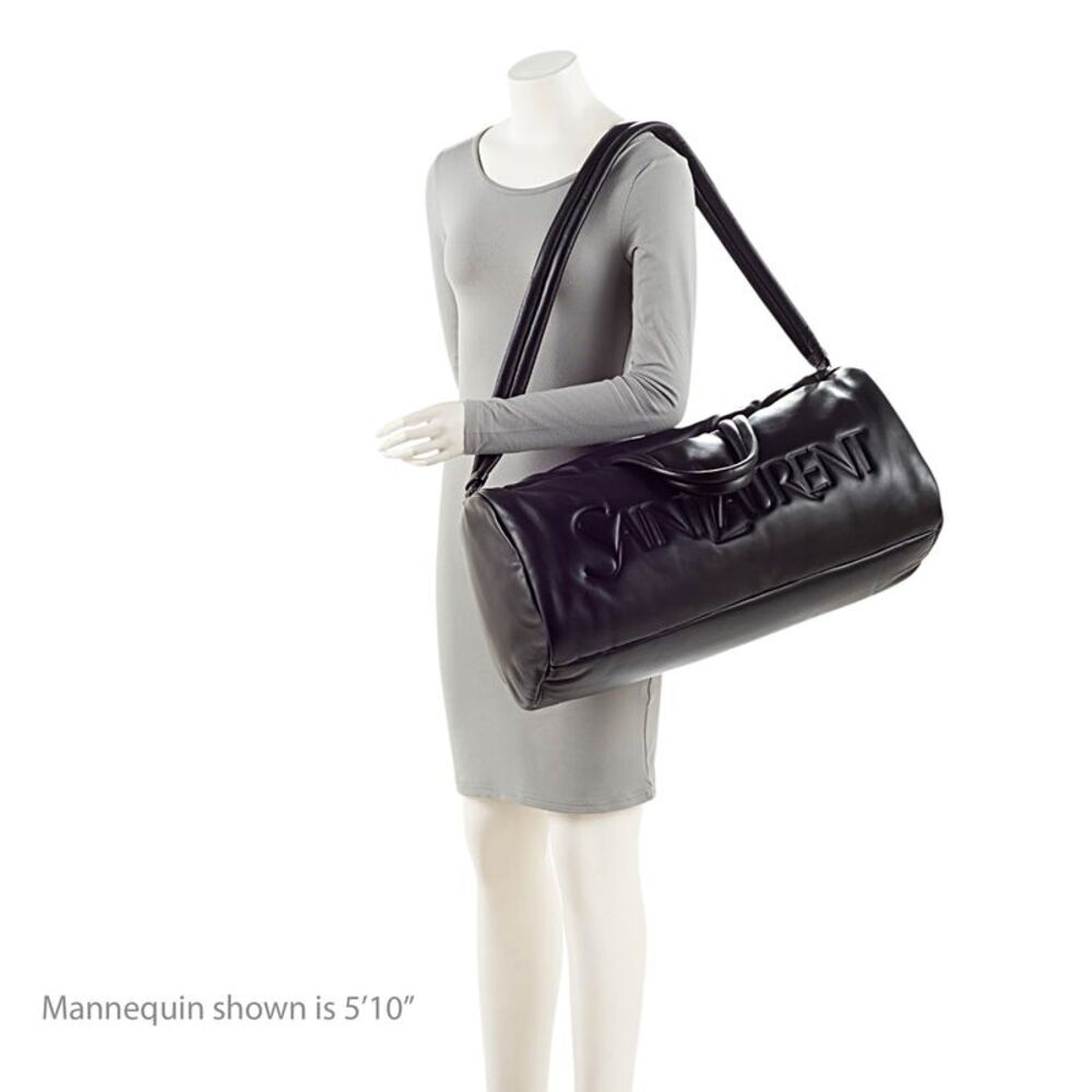 Saint Laurent Lambskin Logo Puffer Duffle - Picture 5 of 14